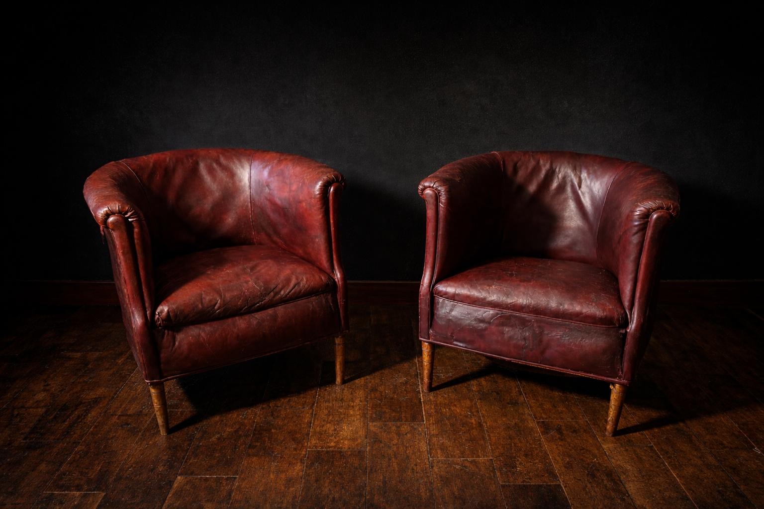 PAREJA SILLONES CLUB FRANCESES ORIGINALES CIRCA 1930