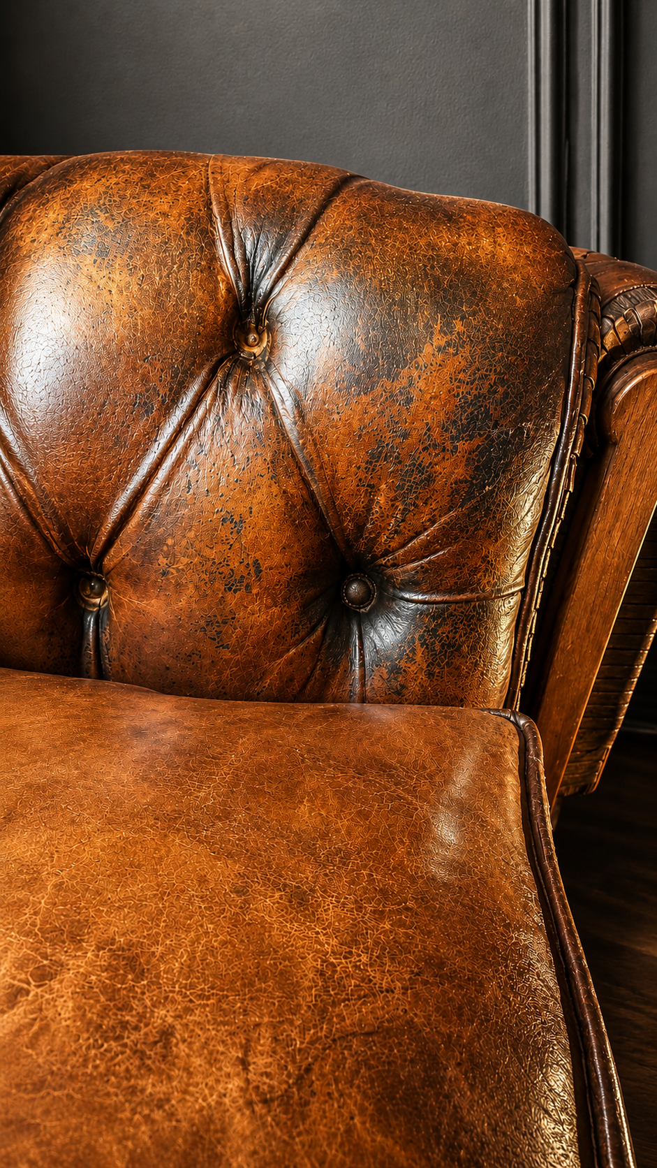 PAREJA DE SILLONES CHESTERFIELD CLUB VINTAGE - Imagen 9