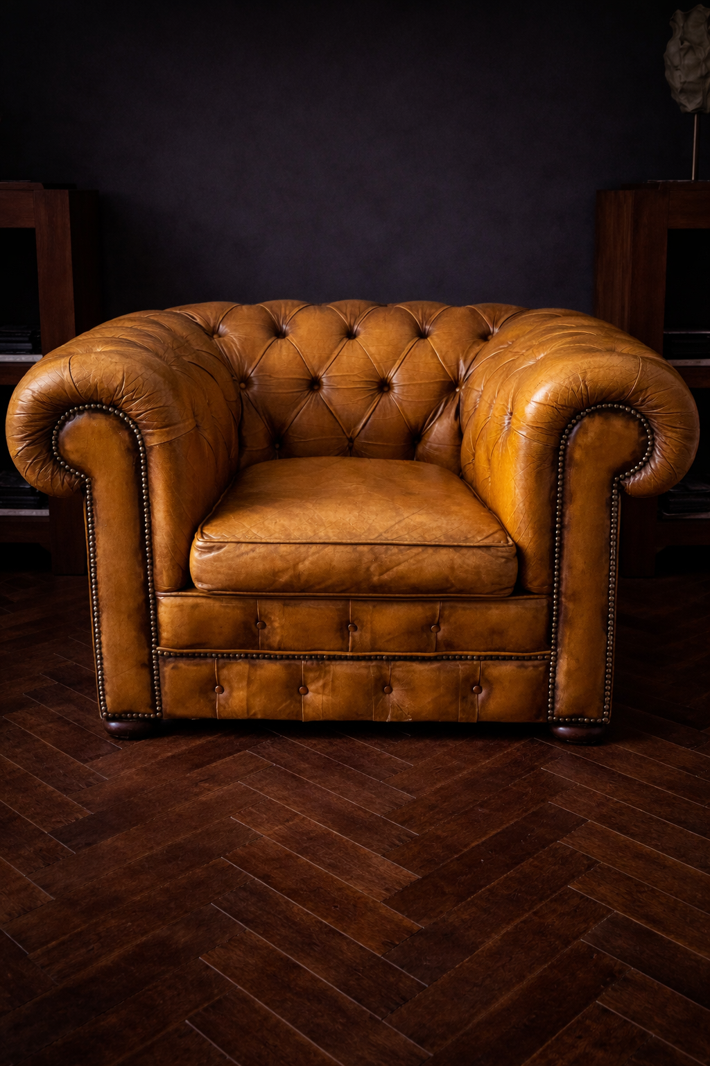 SILLON CHESTERFIELD CLUB XL COLOR MIEL MOSTAZA