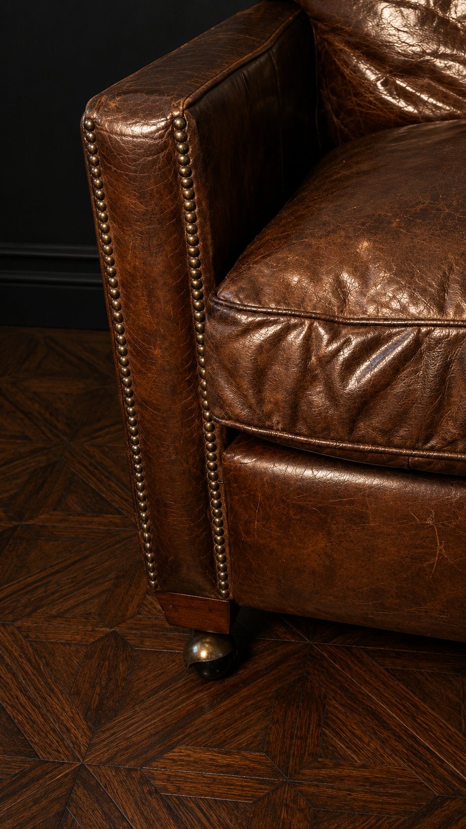 SILLON CLUB XL CONTEMPORANEO PIEL ENVEJECIDA - Imagen 6