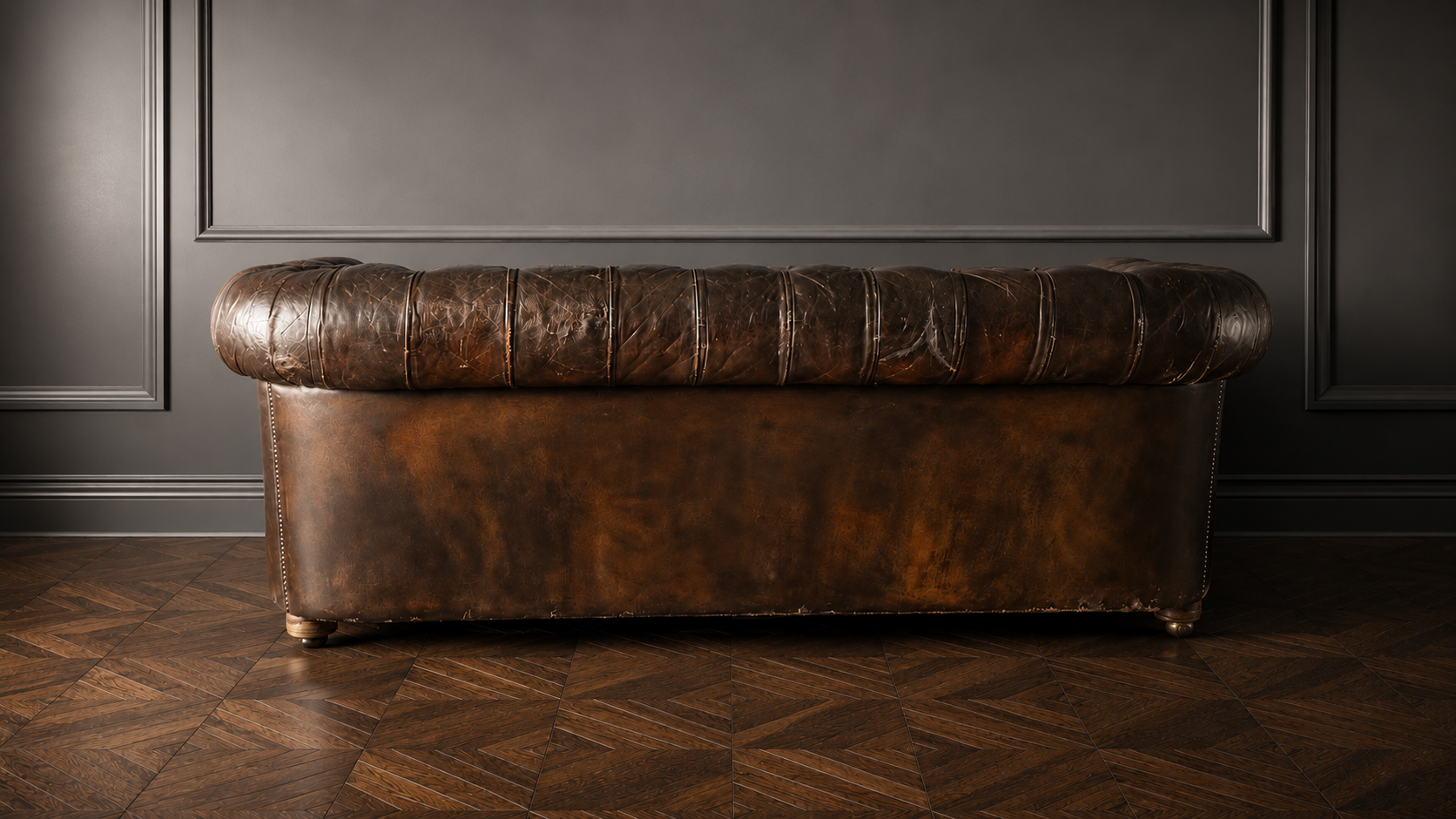 SOFA CHESTERFIELD CIRCA 1950 TRICOLOR - Imagen 9