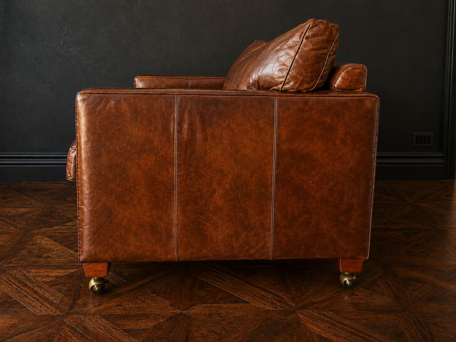SILLON CLUB XL CONTEMPORANEO PIEL ENVEJECIDA - Imagen 7