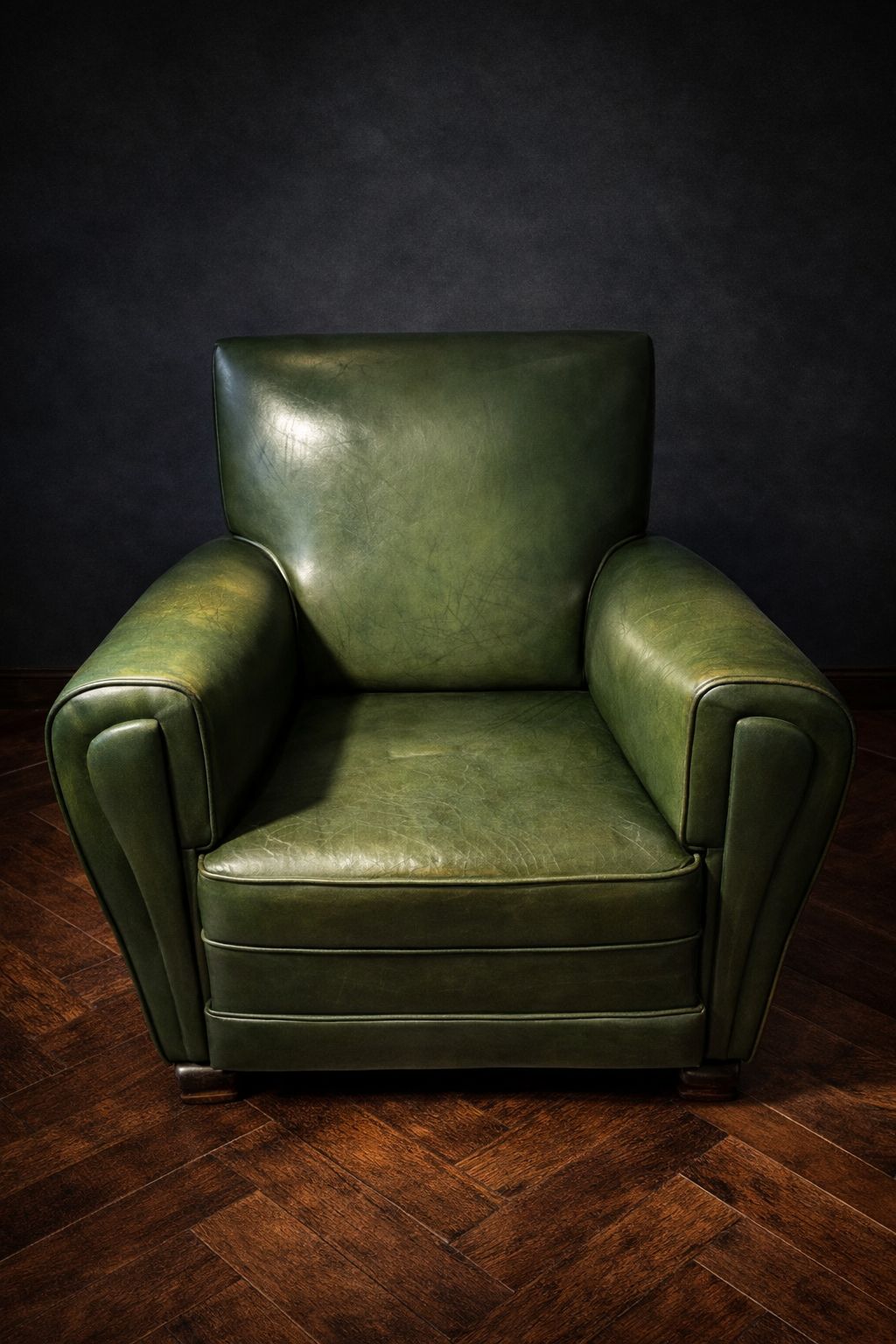 PAREJA DE BUTACAS CLUB CONTEMPORANEAS CUERO VERDE