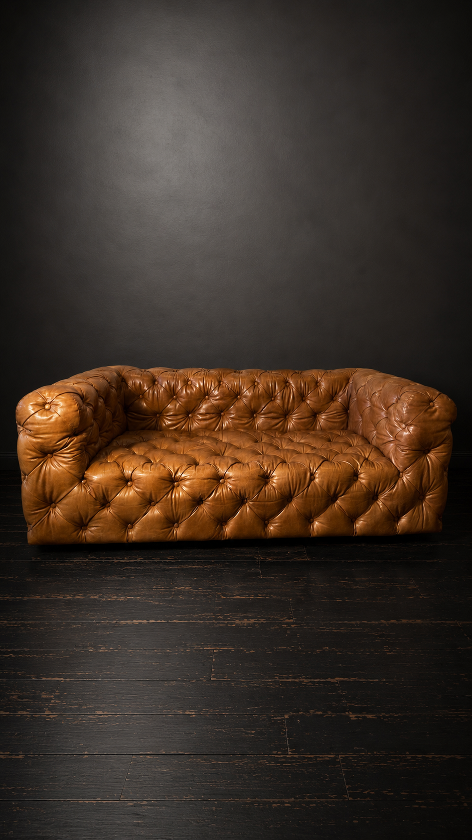 SOFA PIEL ANILINA TIMOTHY OULTON MODELO TRIBECA TUFTED - Imagen 3