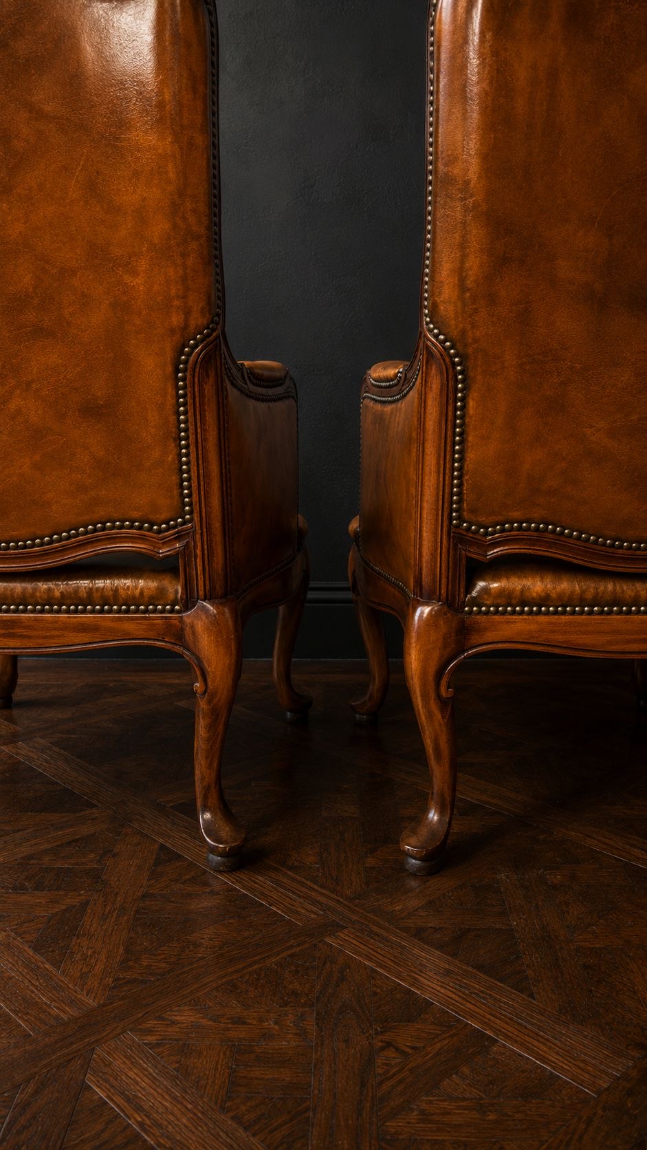 PAREJA SILLONES BERGÈRE FRANCESES EN PATINA COLOR MIEL - Imagen 8
