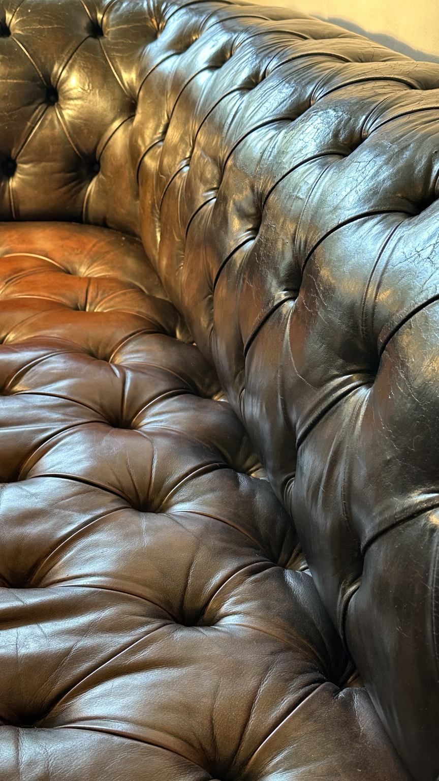 SOFA CHESTERFIELD CIRCA 1950 TRICOLOR - Imagen 3