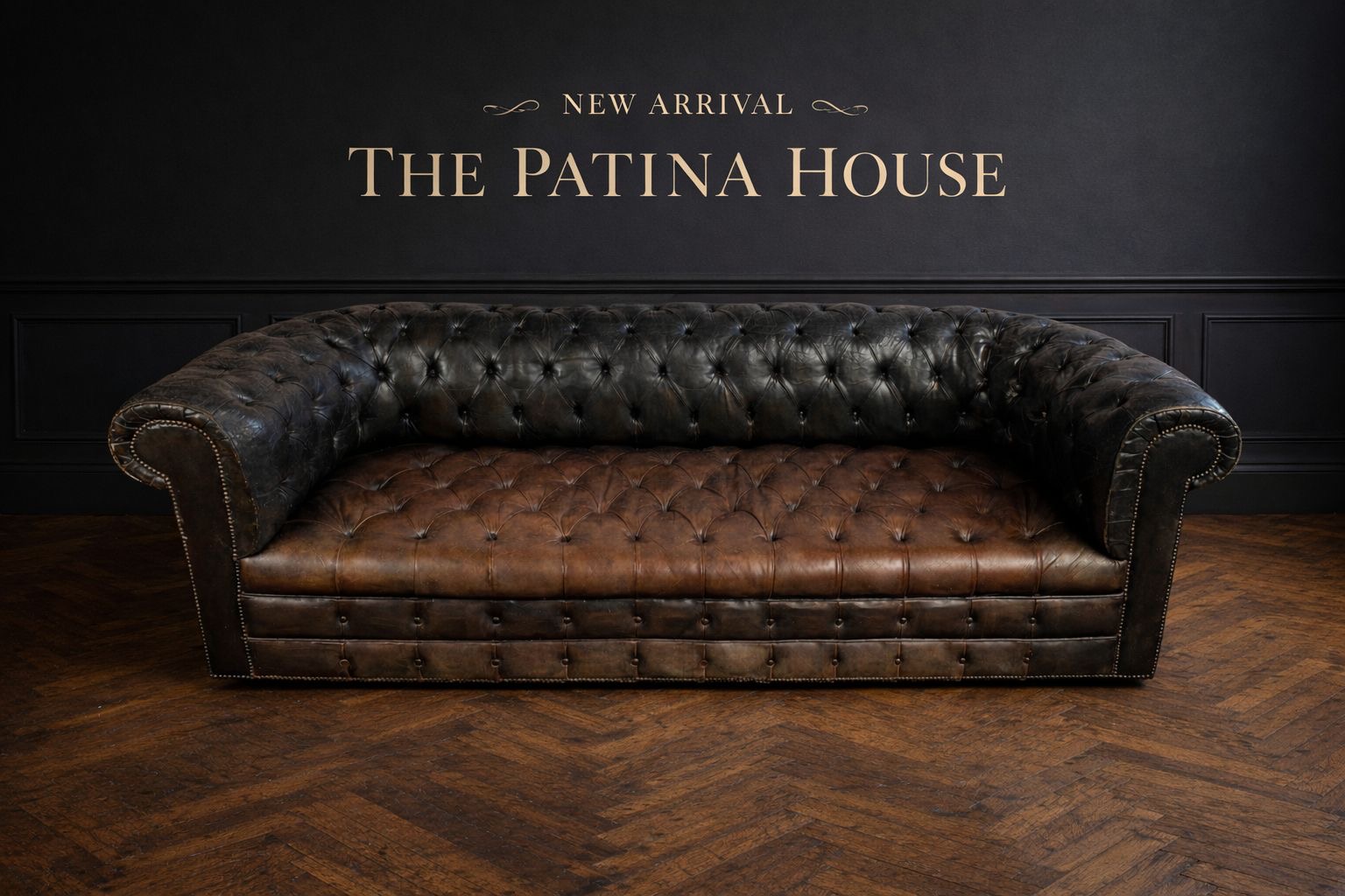 SOFA CHESTERFIELD CIRCA 1950 TRICOLOR - Imagen 4