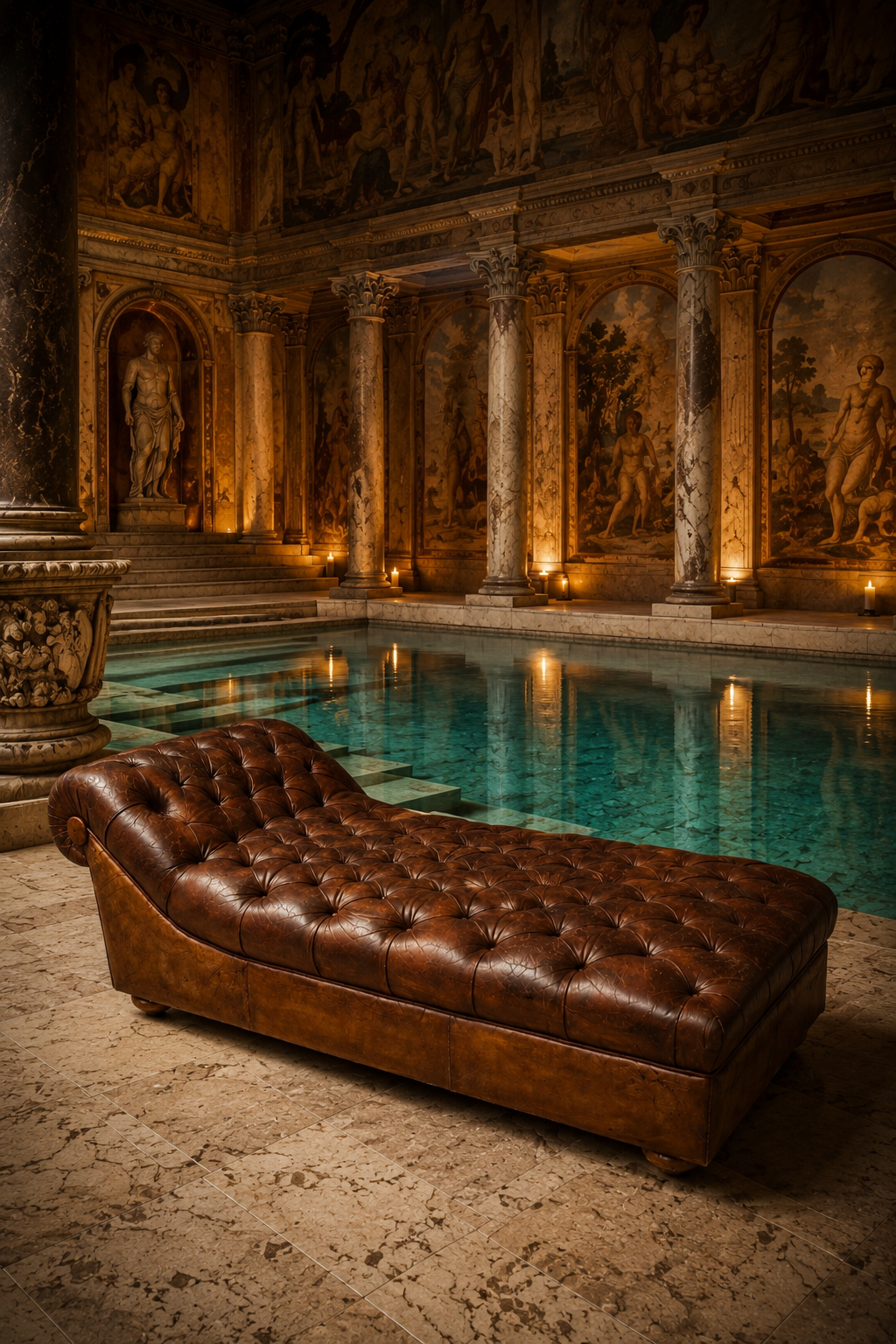 CHAISE LONGUE CHESTERFIELD CAPITONE PRINCIPIOS SIGLO XX - Imagen 9