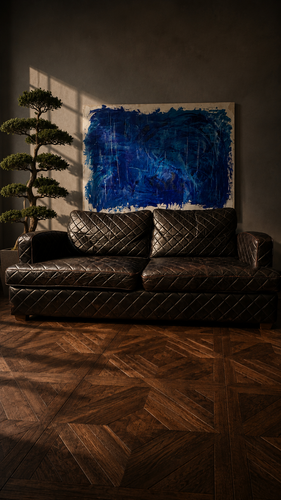 Sofá de cuero acolchado "Diamond" - Imagen 11
