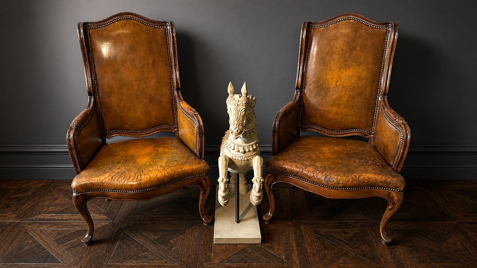 PAREJA SILLONES BERGÈRE FRANCESES EN PATINA COLOR MIEL - Imagen 9