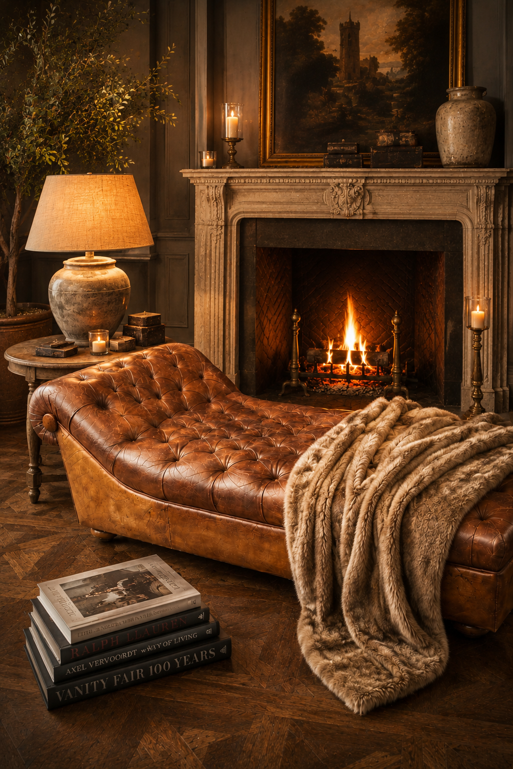 CHAISE LONGUE CHESTERFIELD CAPITONE PRINCIPIOS SIGLO XX - Imagen 11