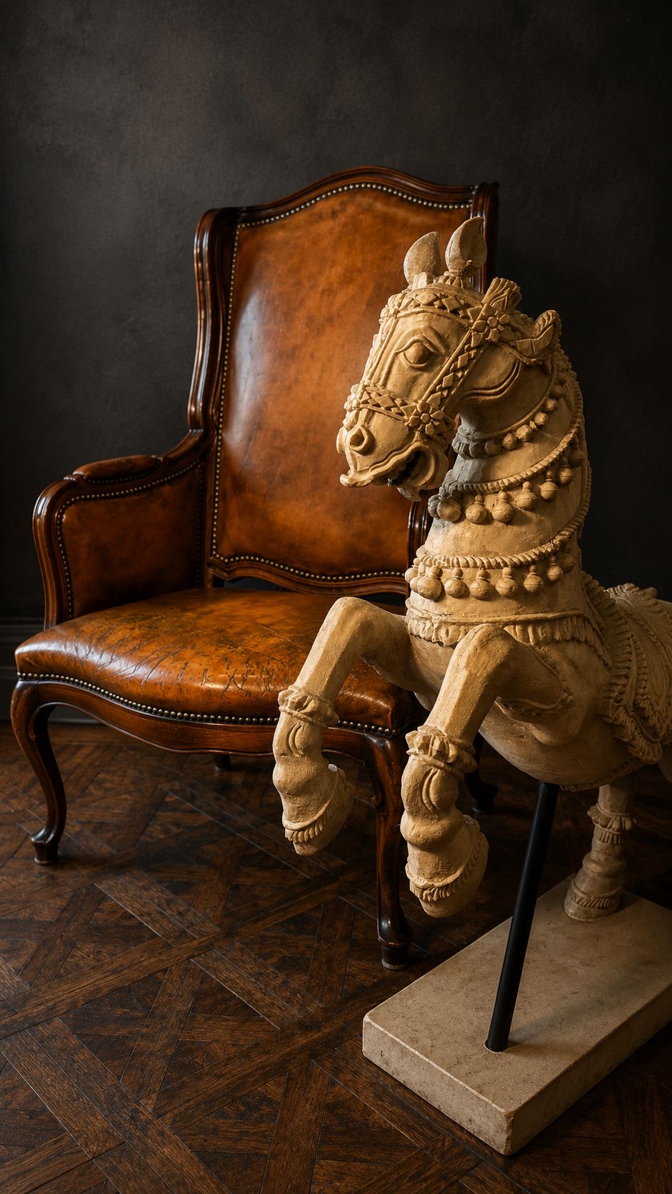 PAREJA SILLONES BERGÈRE FRANCESES EN PATINA COLOR MIEL - Imagen 2