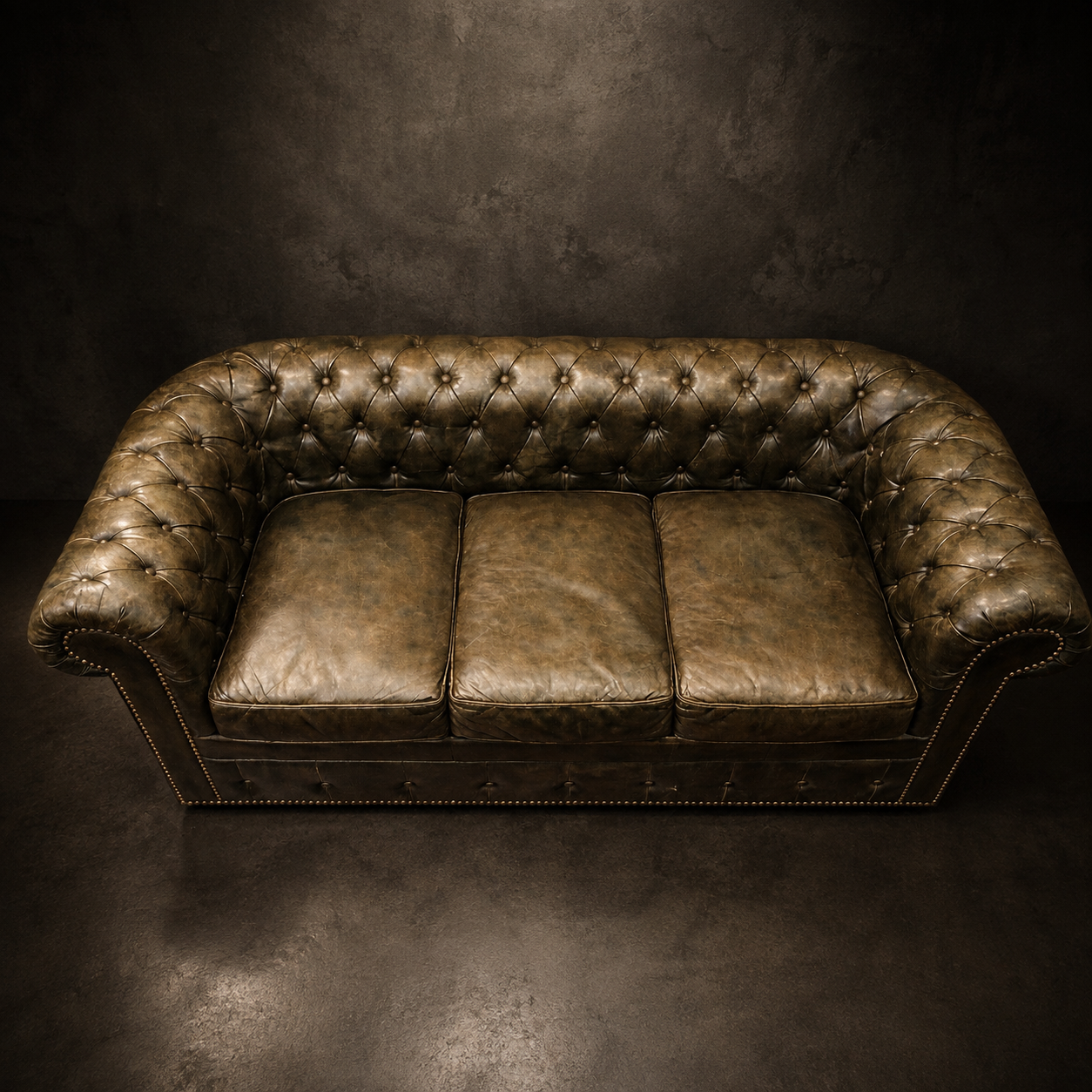 sofa-chesterfield-en-piel-tonos-verdes-the-patina-house