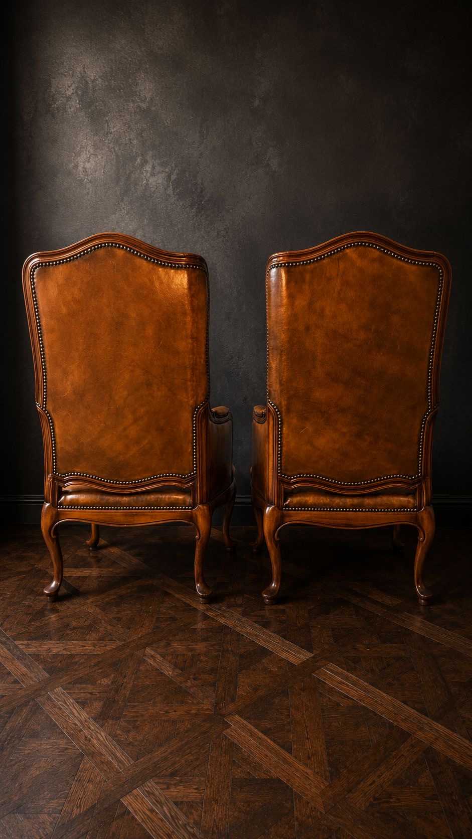 PAREJA SILLONES BERGÈRE FRANCESES EN PATINA COLOR MIEL - Imagen 3