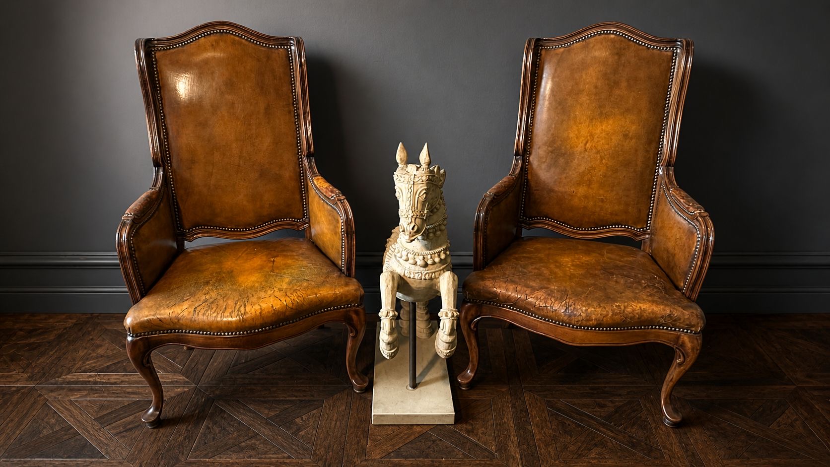 PAREJA SILLONES BERGÈRE FRANCESES EN PATINA COLOR MIEL