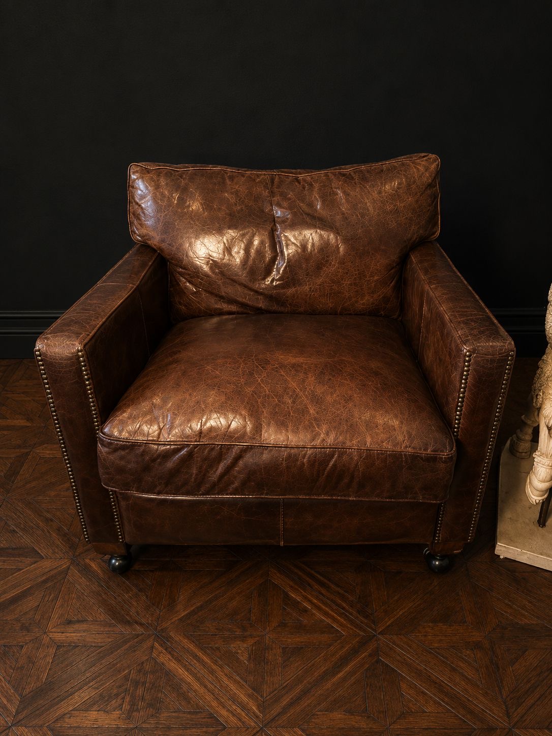 SILLON CLUB XL CONTEMPORANEO PIEL ENVEJECIDA