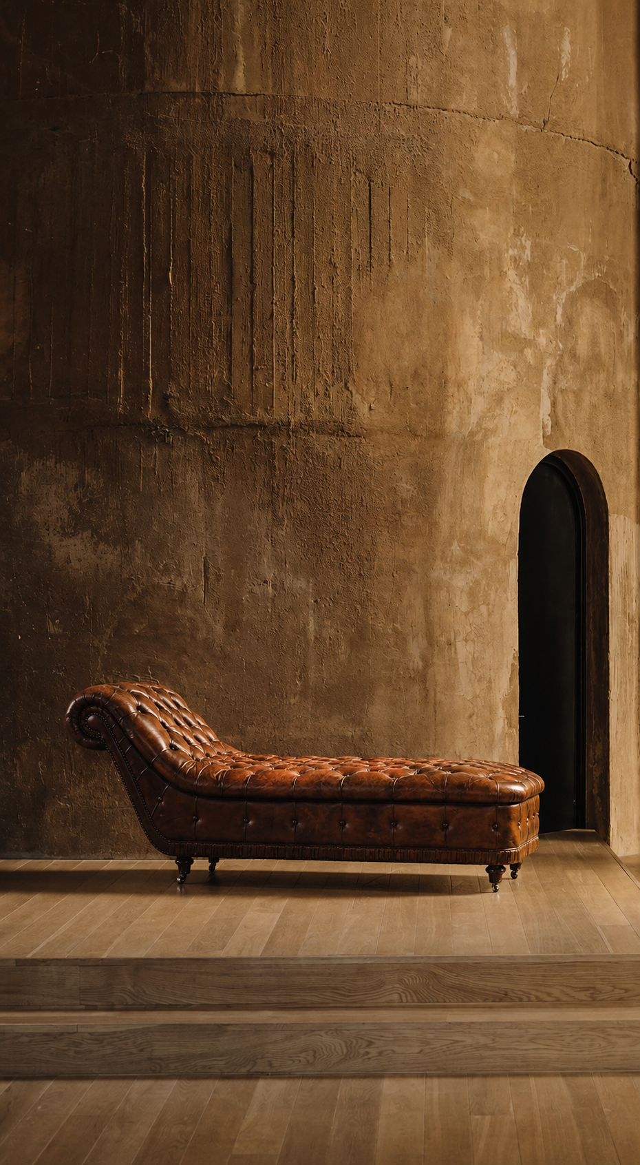 CHAISE LONGUE VICTORIANA EN PIEL- INGLATERRA, FINALES SIGLO XIX - Imagen 10