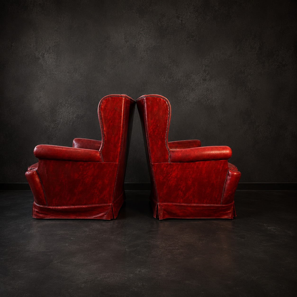 PAREJA DE BUTACAS WINGBACK CHESTERFIELD INGLATERRA CIRCA 1970-1990 - Imagen 8