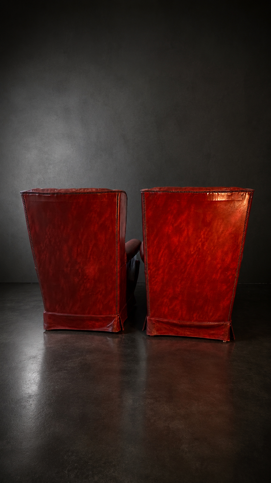 PAREJA DE BUTACAS WINGBACK CHESTERFIELD INGLATERRA CIRCA 1970-1990 - Imagen 9