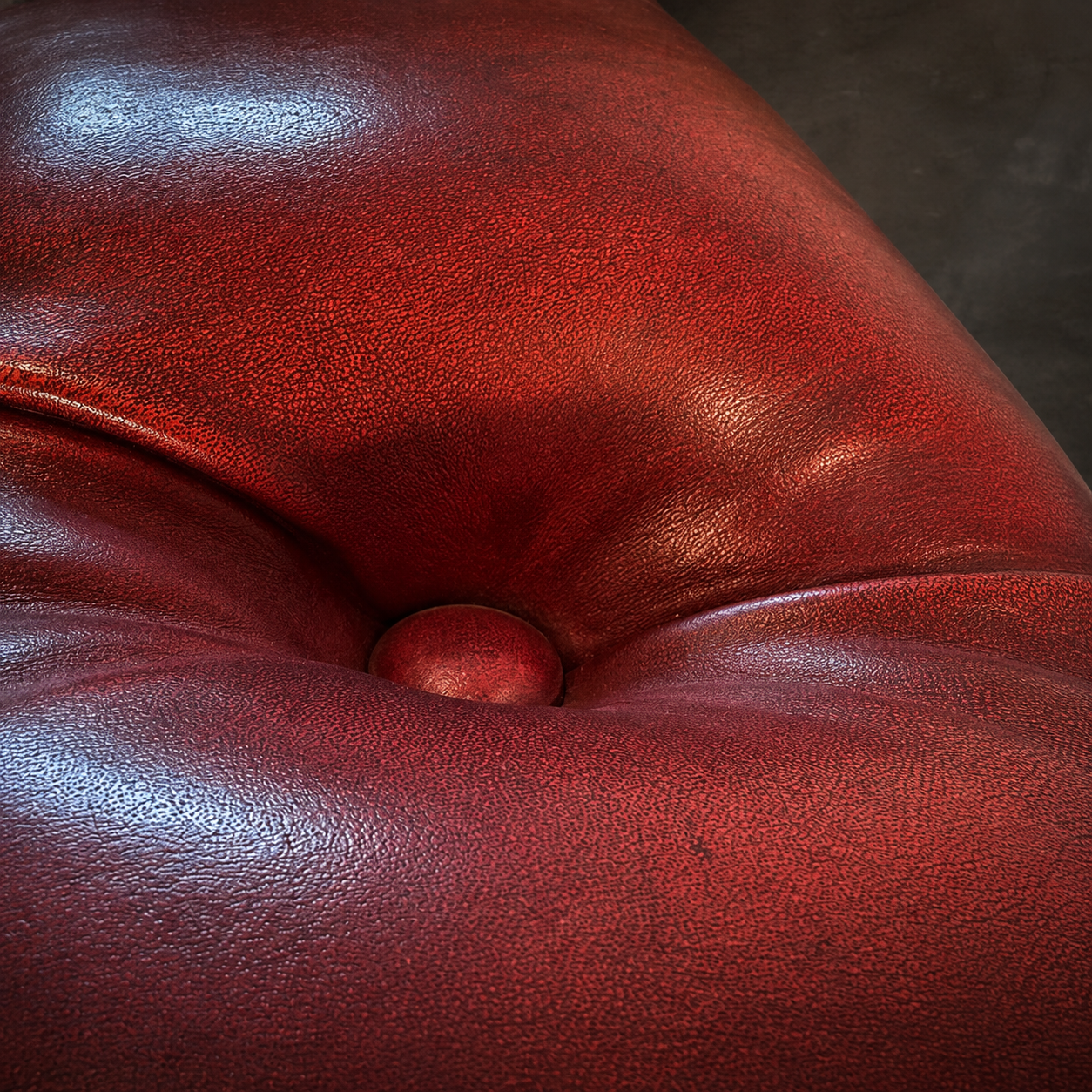 SOFA CHESTER CAPITONE COMPLETO 190 CM PIEL BURDEOS - Imagen 7