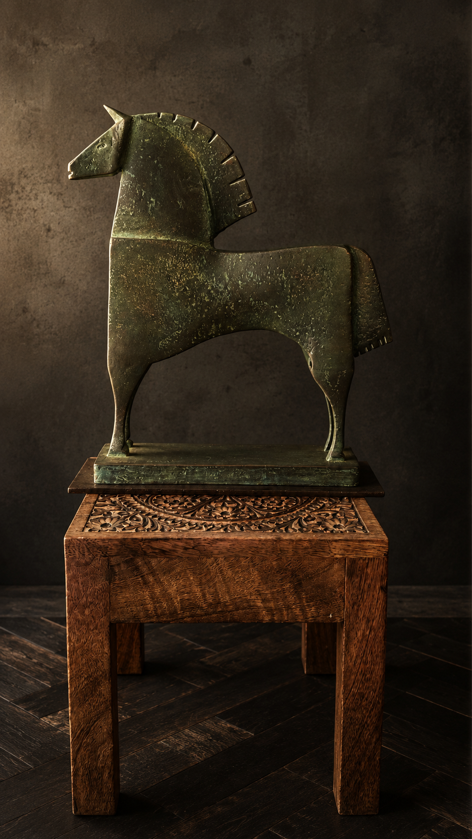 CARLOS MATA “Kyros” Caballo en bronce patinado Edición limitada 197/275 - Imagen 3