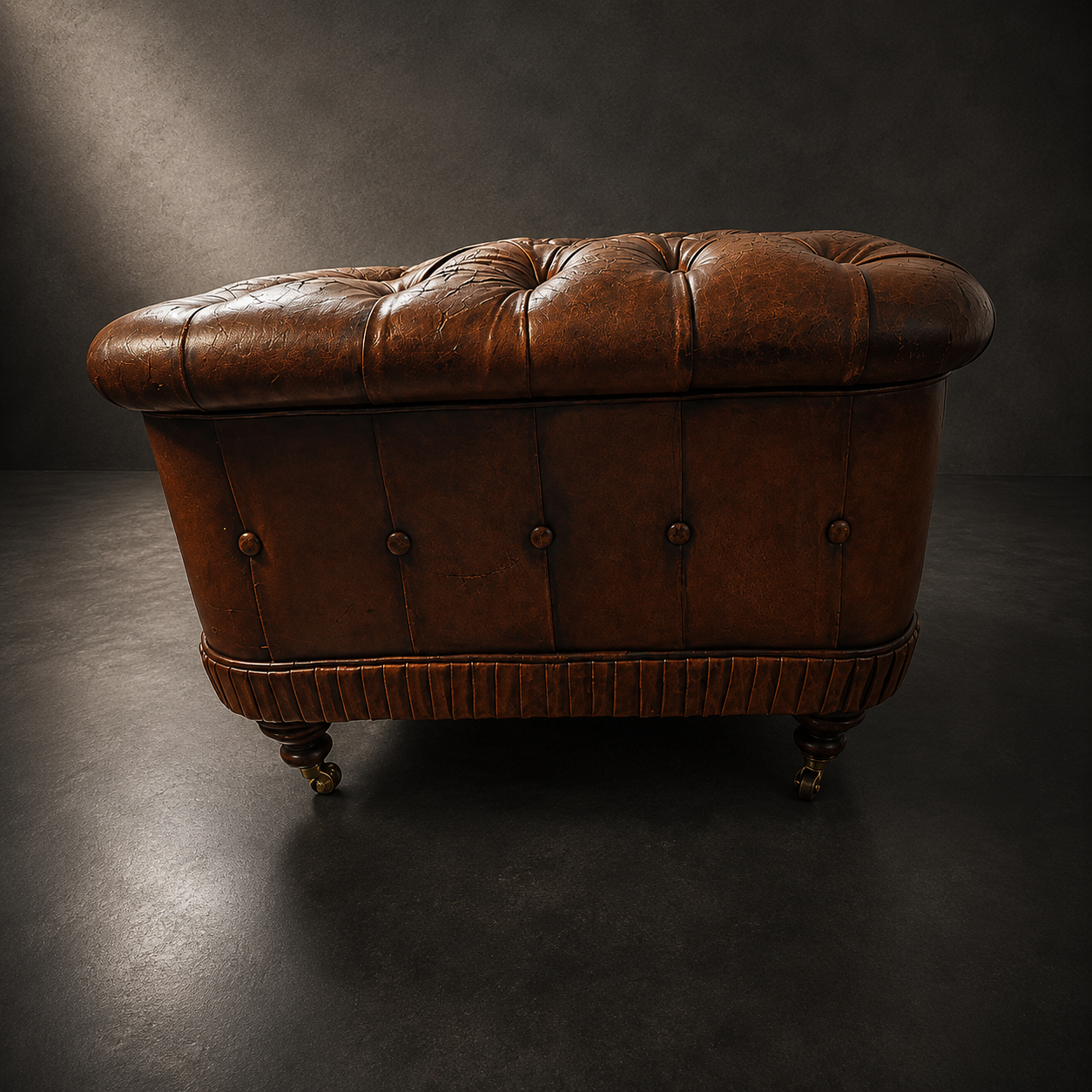 CHAISE LONGUE VICTORIANA EN PIEL- INGLATERRA, FINALES SIGLO XIX - Imagen 8